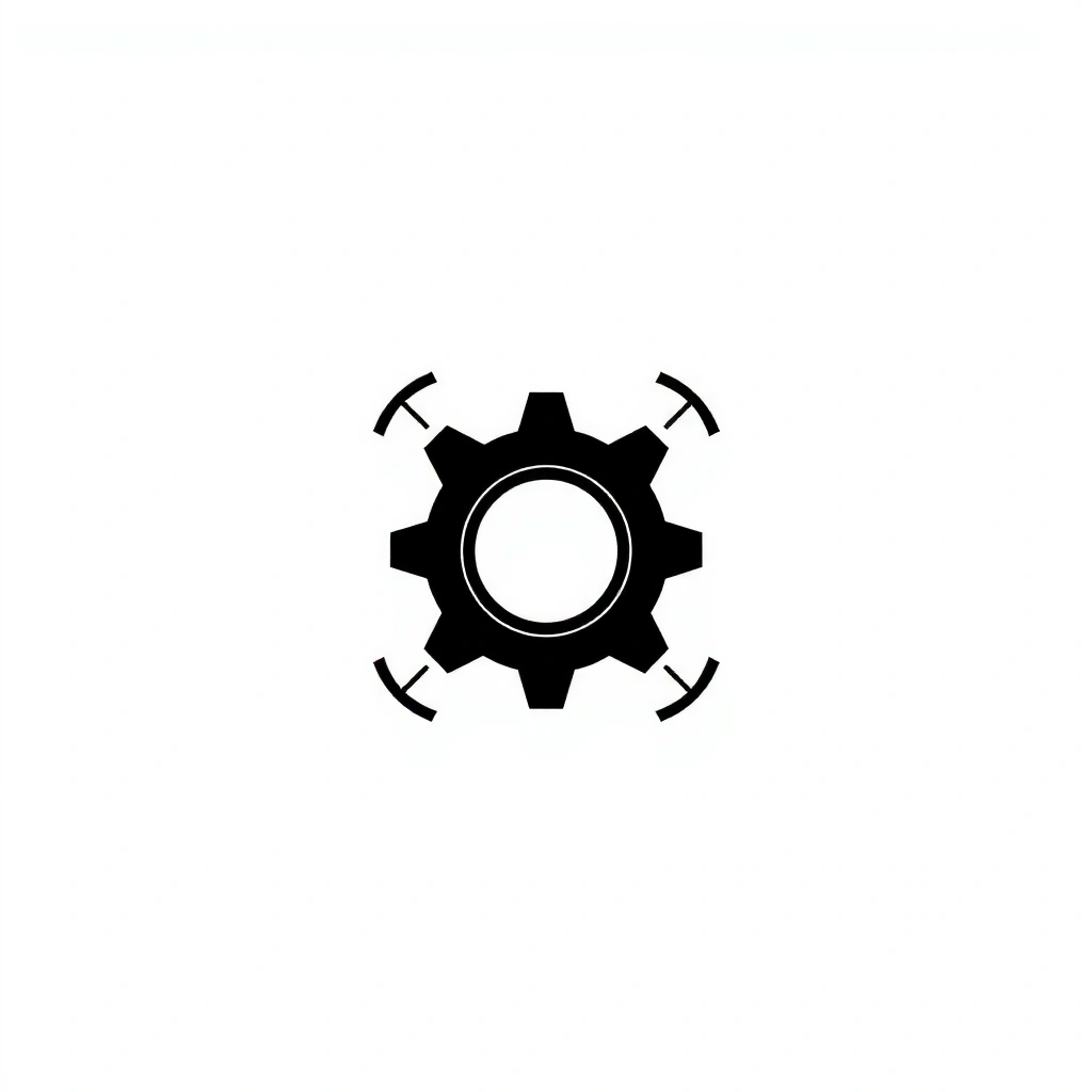 Icon de roată dințată, simbolizând metabolism și greutate