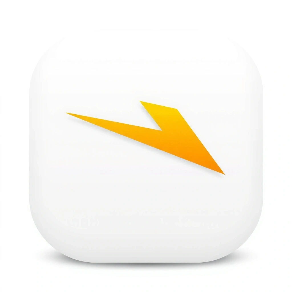 Icon de fulger, simbolizând energie și vitalitate