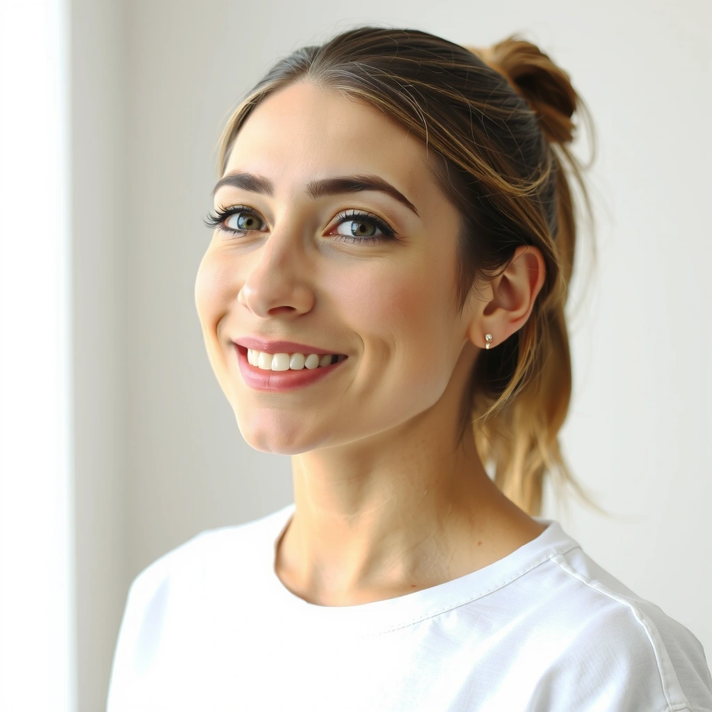 Portretul unui specialist în wellbeing, cu o atitudine calmă și inspiratoare.