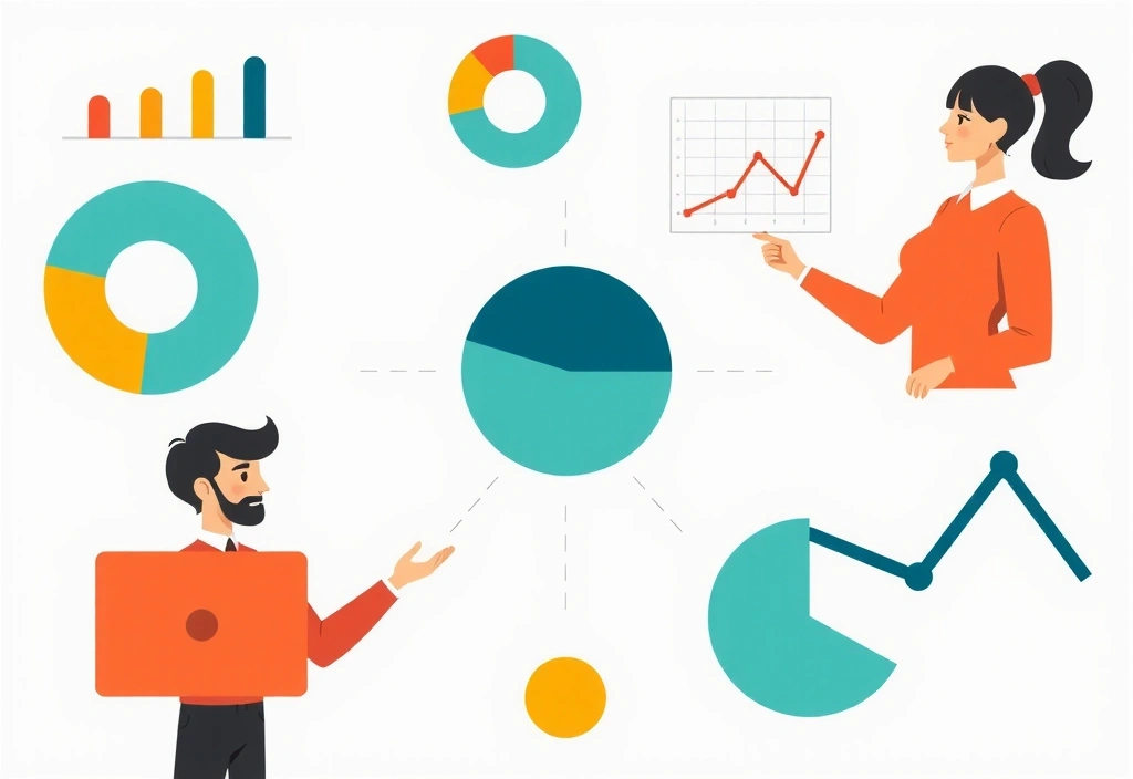 Ilustrație cu un grafic de utilizare a datelor